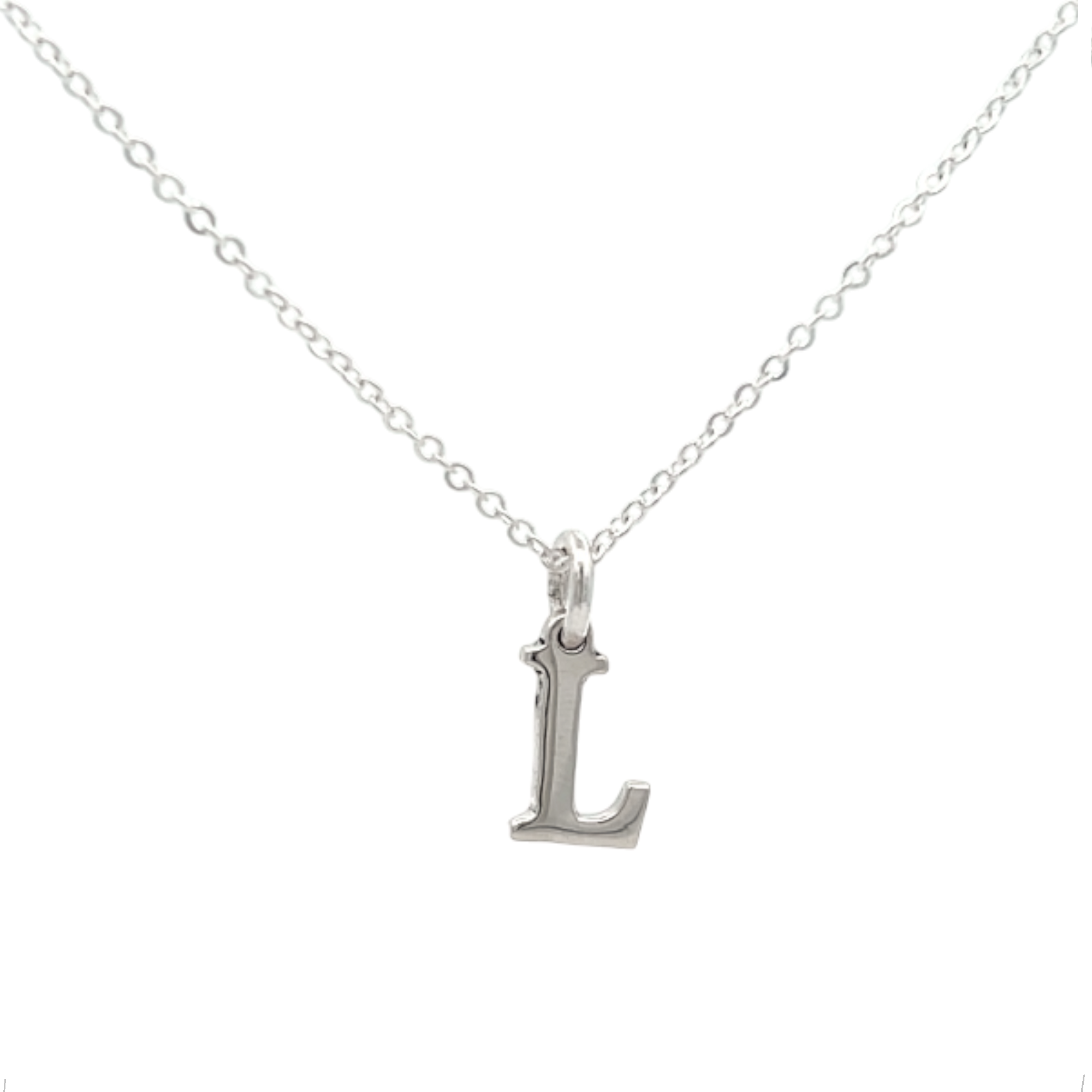 Collar Dije Letras Iniciales Plata .925 De 45 Cm Tipografìa Andalus Agálea - Image 18