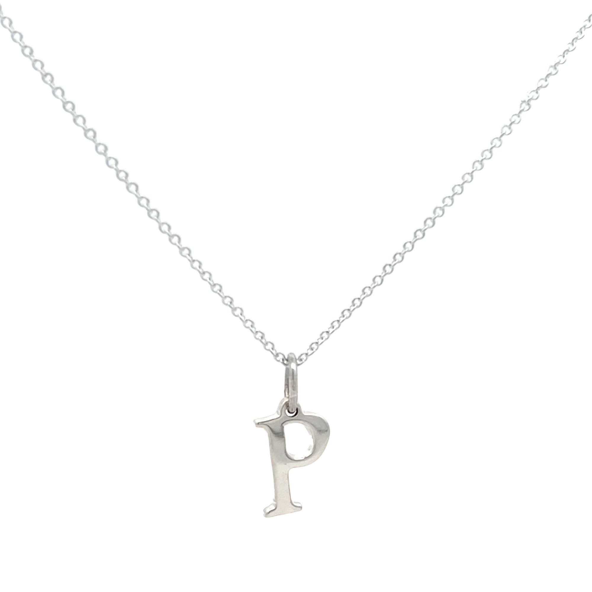 Collar Dije Letras Iniciales Plata .925 De 45 Cm Tipografìa Andalus Agálea - Image 21