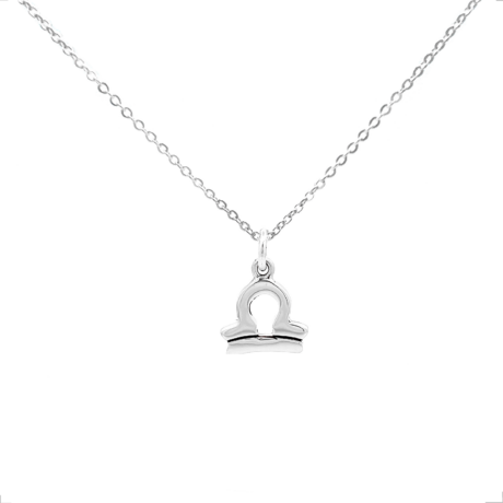 Collar Dije Zodiaco Plata .925 De 45 Cm Mujer Hombre Agálea
