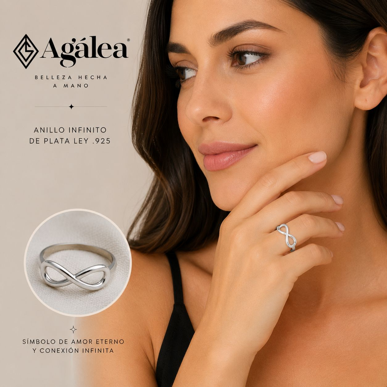 Anillo Infinito De Plata Ley .925 Agálea Joyeria - Image 4