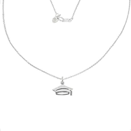 Collar De Plata .925 Con Dije Graduación Cadena 45cm Agálea