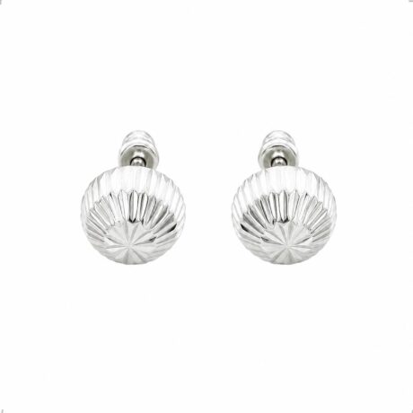 Arete Broquel De Plata .925 Agálea Hongo