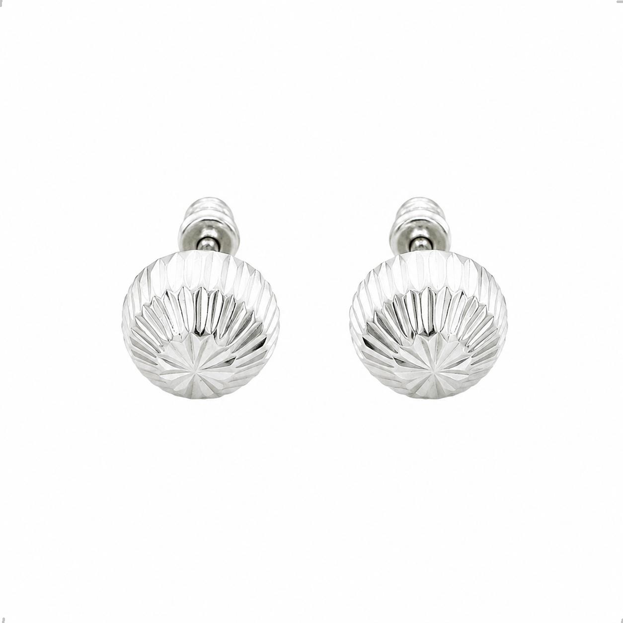 Arete Broquel De Plata .925 Agálea Hongo