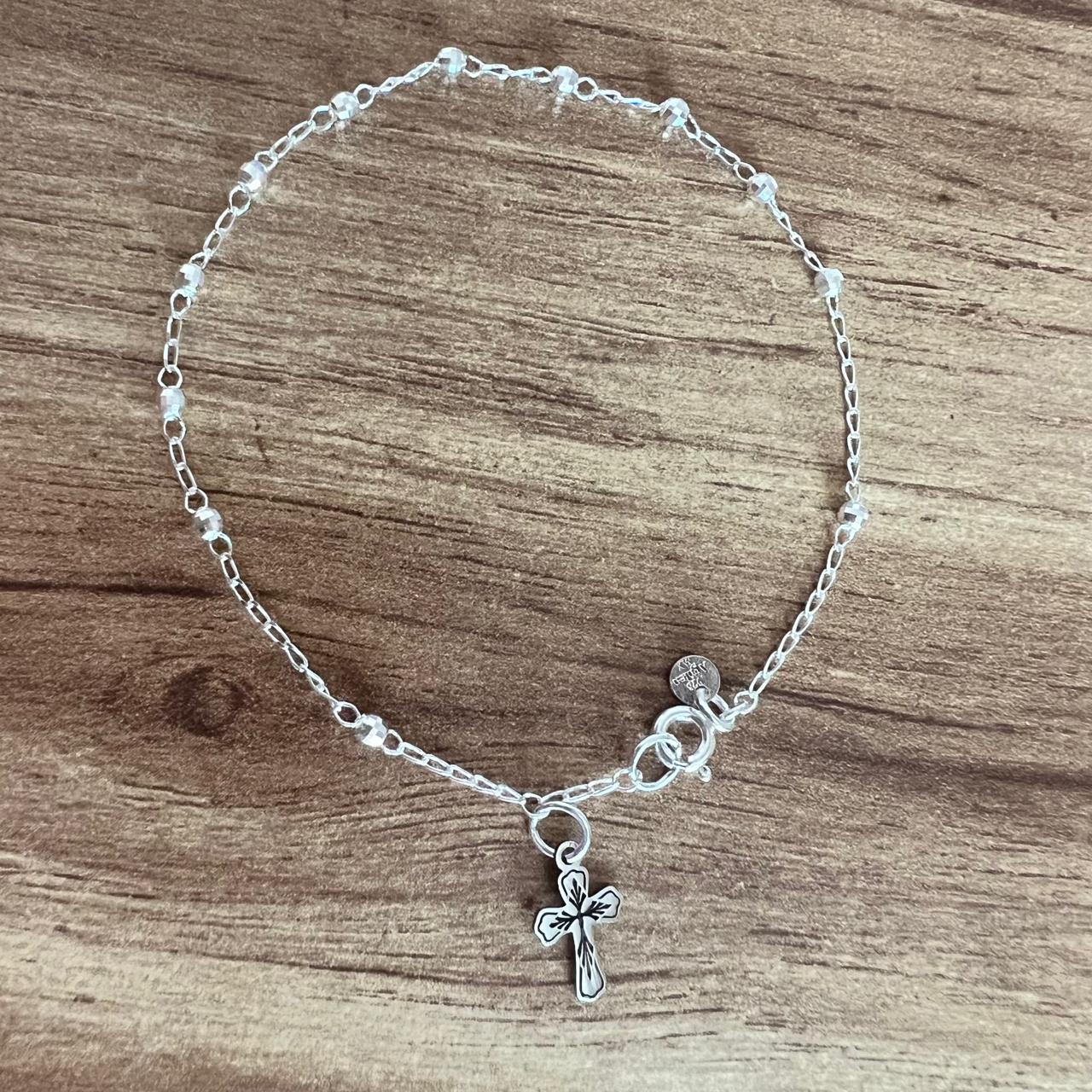 Pulsera De Plata .925 Rosario Misterio Con Cruz Agálea Mujer - Image 7