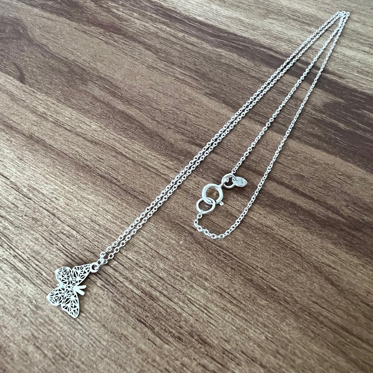 Collar De Plata .925 Con Dije Mariposa Origami Agálea Mujer - Image 8